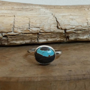 Choose your Black Jack Turquoise Ring - Silversmith Ring