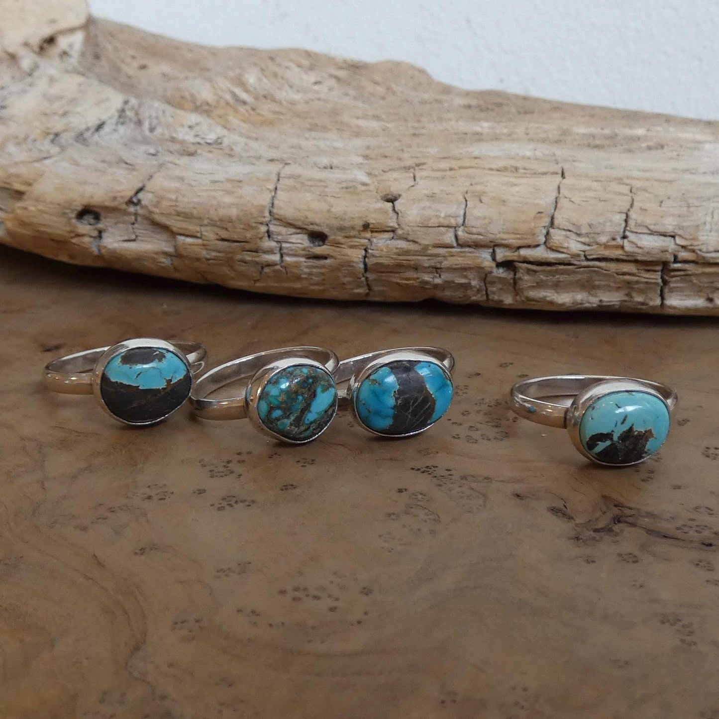 Choose your Black Jack Turquoise Ring - Silversmith Ring