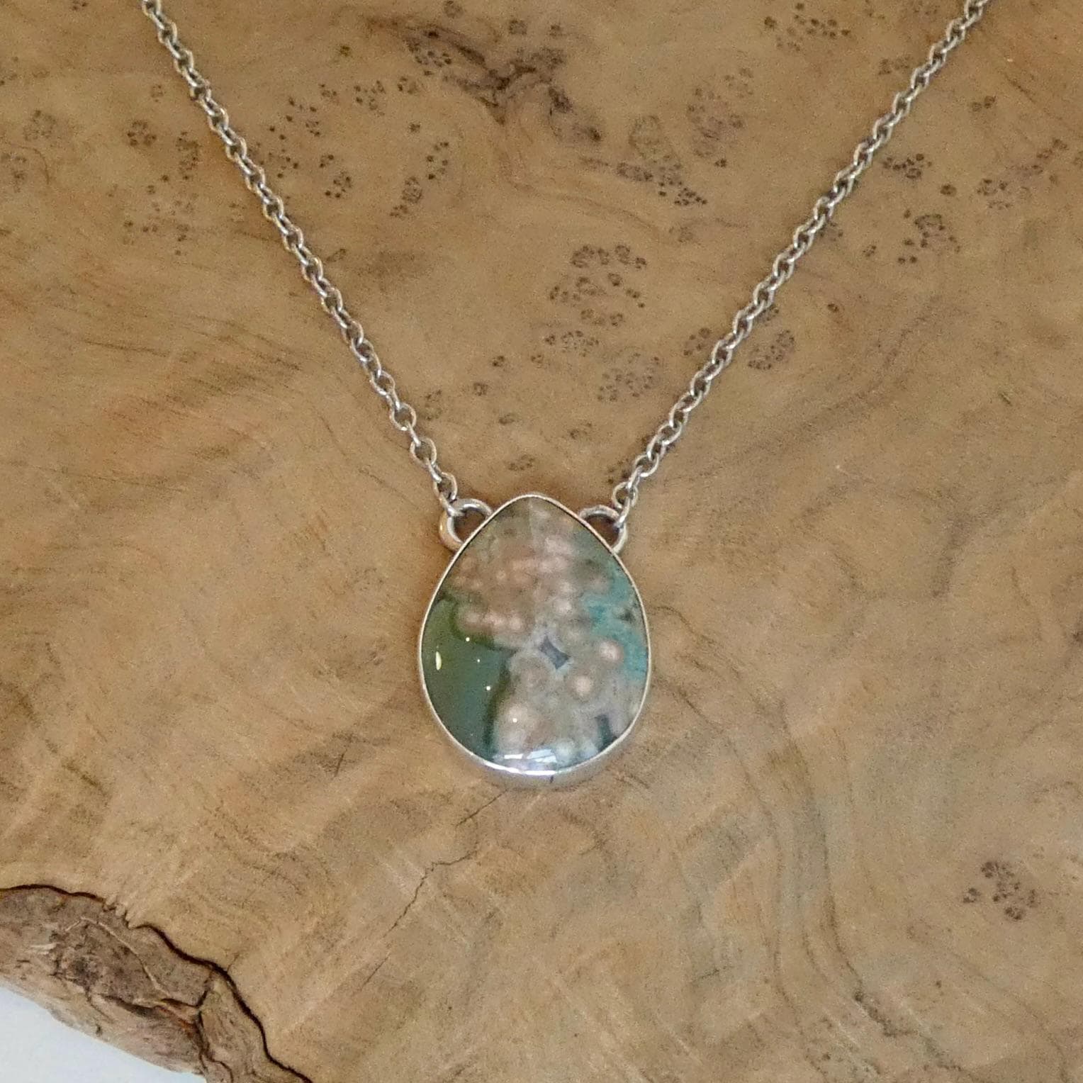 Ocean Jasper Pendant includes chain, Choose Your OOAK Necklace