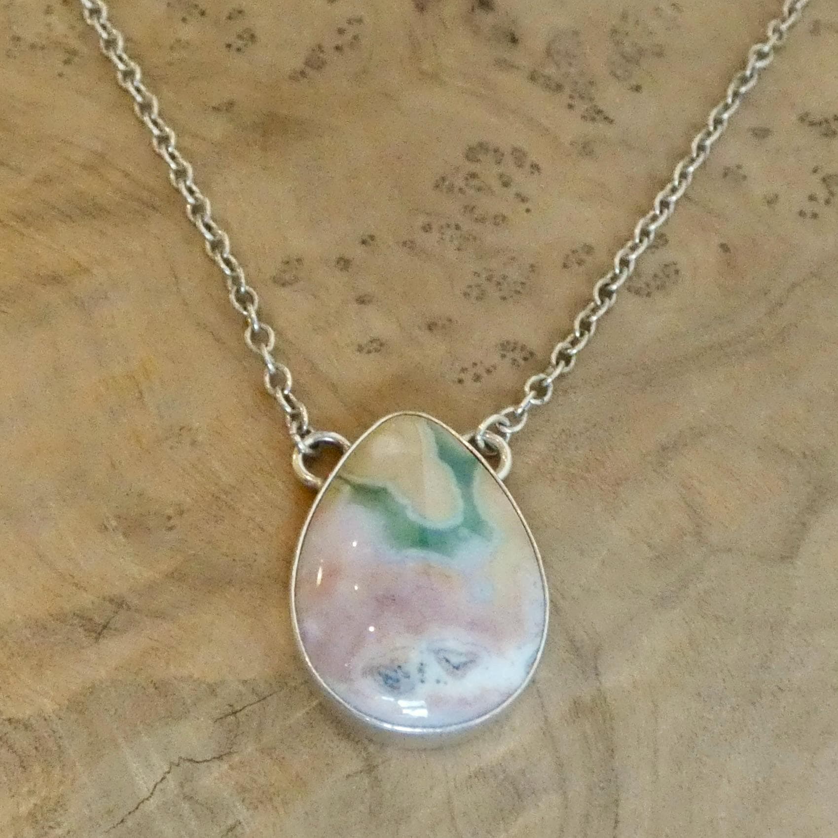 Ocean Jasper Pendant includes chain, Choose Your OOAK Necklace