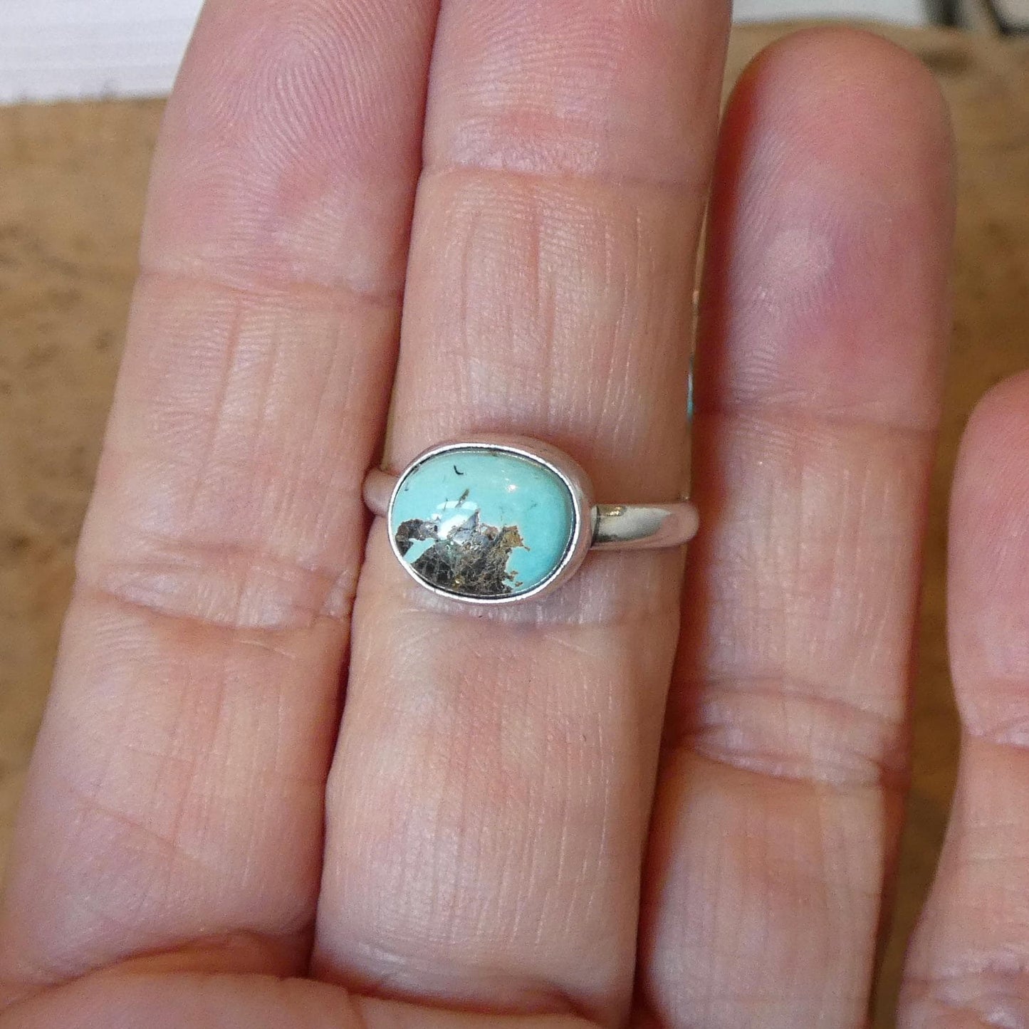 Choose your Black Jack Turquoise Ring - Silversmith Ring