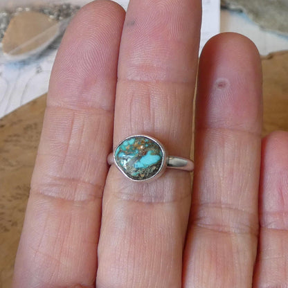 Choose your Black Jack Turquoise Ring - Silversmith Ring