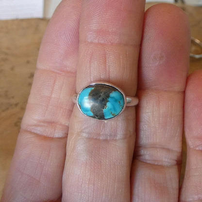 Choose your Black Jack Turquoise Ring - Silversmith Ring