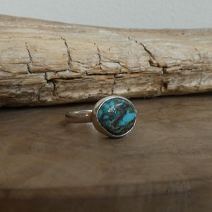 Choose your Black Jack Turquoise Ring - Silversmith Ring