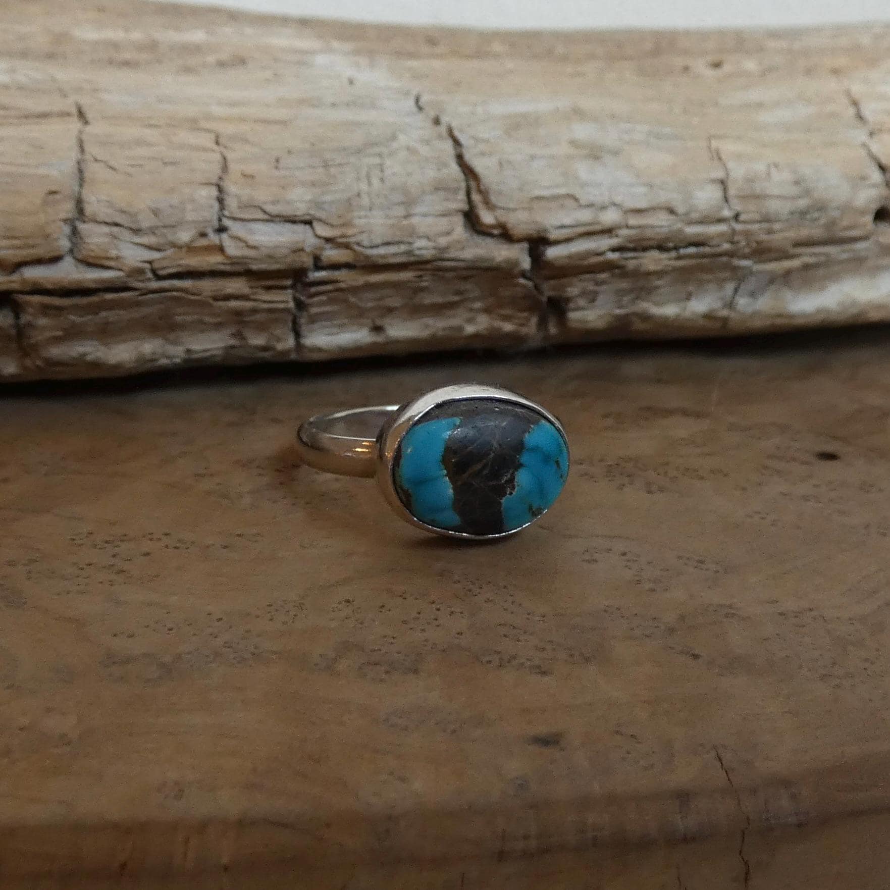 Choose your Black Jack Turquoise Ring - Silversmith Ring