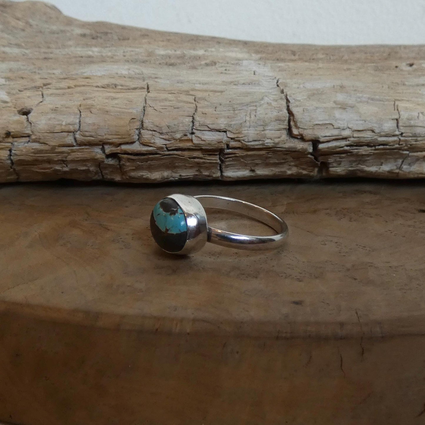 Choose your Black Jack Turquoise Ring - Silversmith Ring