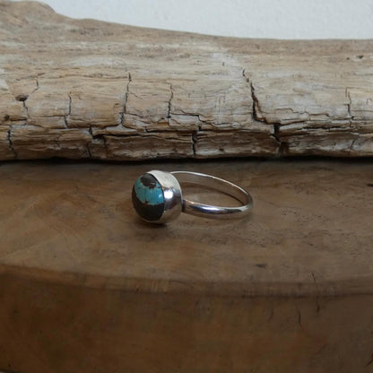 Choose your Black Jack Turquoise Ring - Silversmith Ring