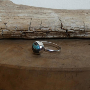 Ready to Ship - Sleeping Beauty Turquoise Ring - Silversmith Ring - Delica Ring - Turquoise Ring