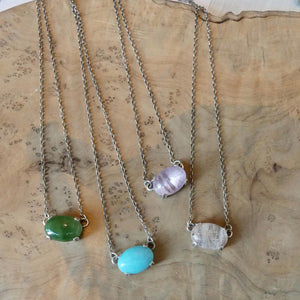 Choose Your Prong Pendant - Sterling Silver