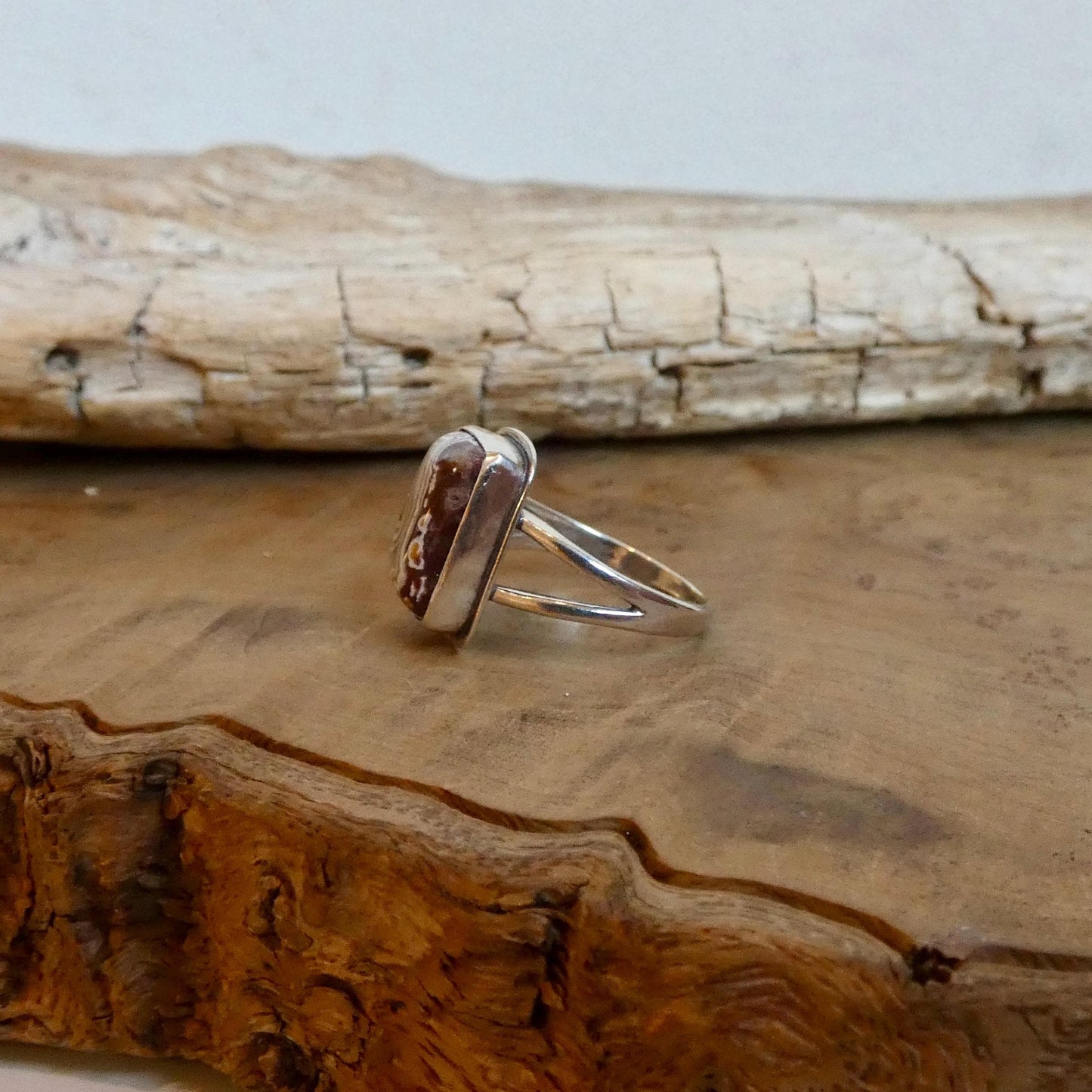 Custom Laguna Lace Agate Ring - .925 Sterling Silver - Choose Your Stone