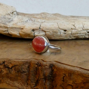 Rhodochrosite Ring - Sterling Silver - Choose Your Finished Ring