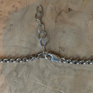 Azurite Malachite Pendant Necklace - Chunky Sterling Silver - Choose your Men's Necklace