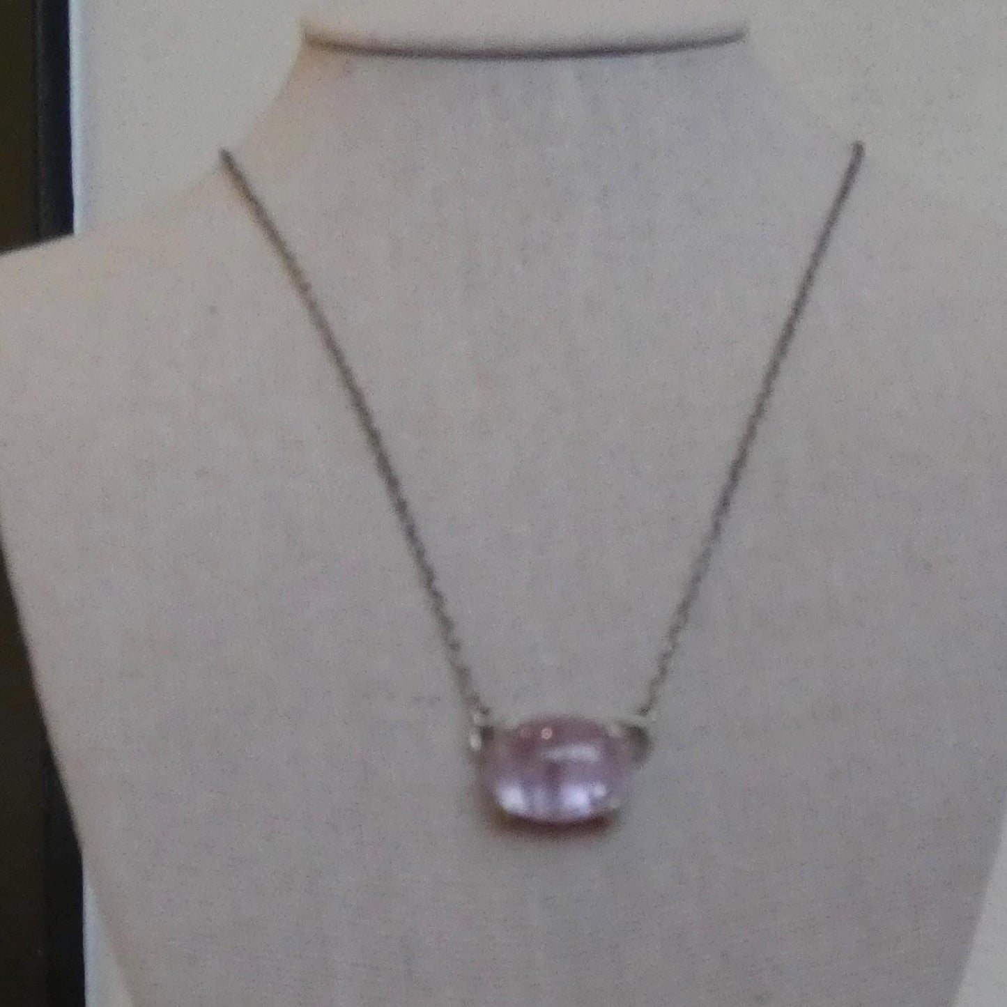 Choose Your Prong Pendant - Sterling Silver - Nephrite - Sunstone - Kunzite - Amazonite