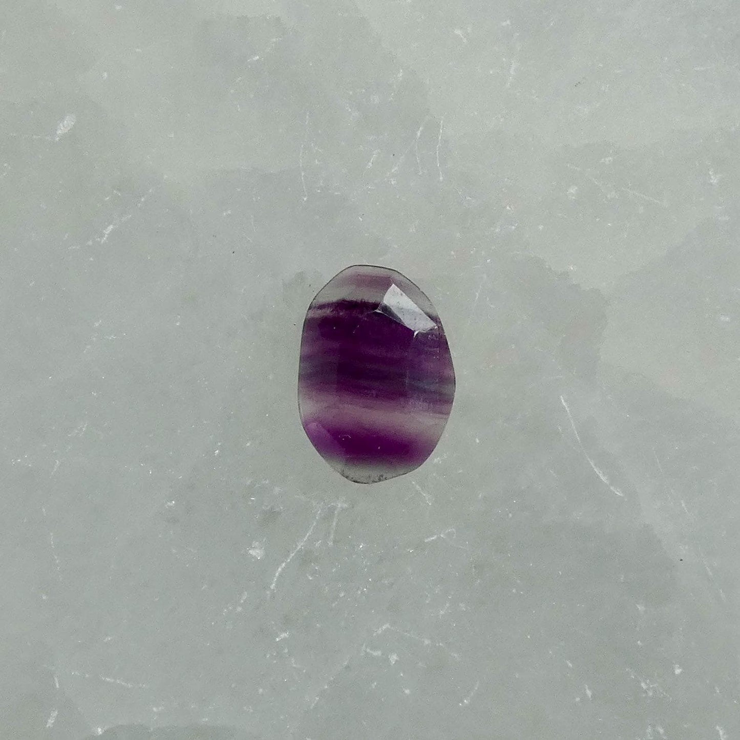 Rainbow Fluorite Boho Ring - .925 Sterling Silver - Chunky Multi-color Fluorite