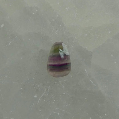 Rainbow Fluorite Boho Ring - .925 Sterling Silver - Chunky Multi-color Fluorite