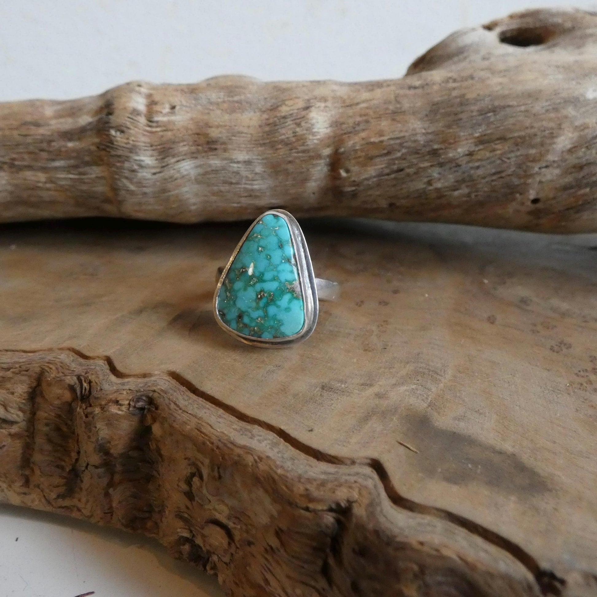 Sonoran Gold Turquoise Ring - Size 6 or 6.5 Choose your Ring - Sterling Silver