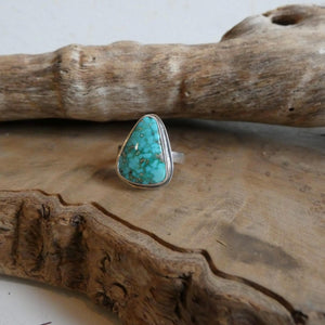 Sonoran Gold Turquoise Ring - Size 6 or 6.5 Choose your Ring - Sterling Silver