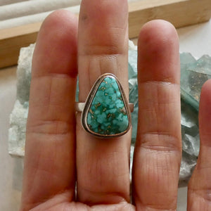 Sonoran Gold Turquoise Ring - Size 6 or 6.5 Choose your Ring - Sterling Silver