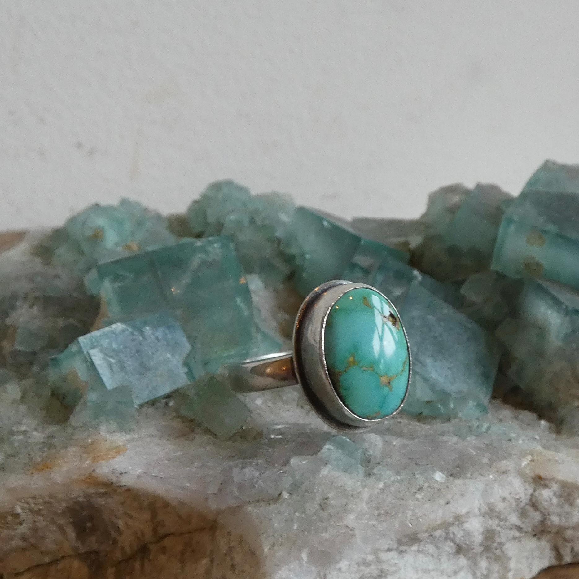 Sonoran Gold Turquoise Ring - Choose your Ring - Sterling Silver