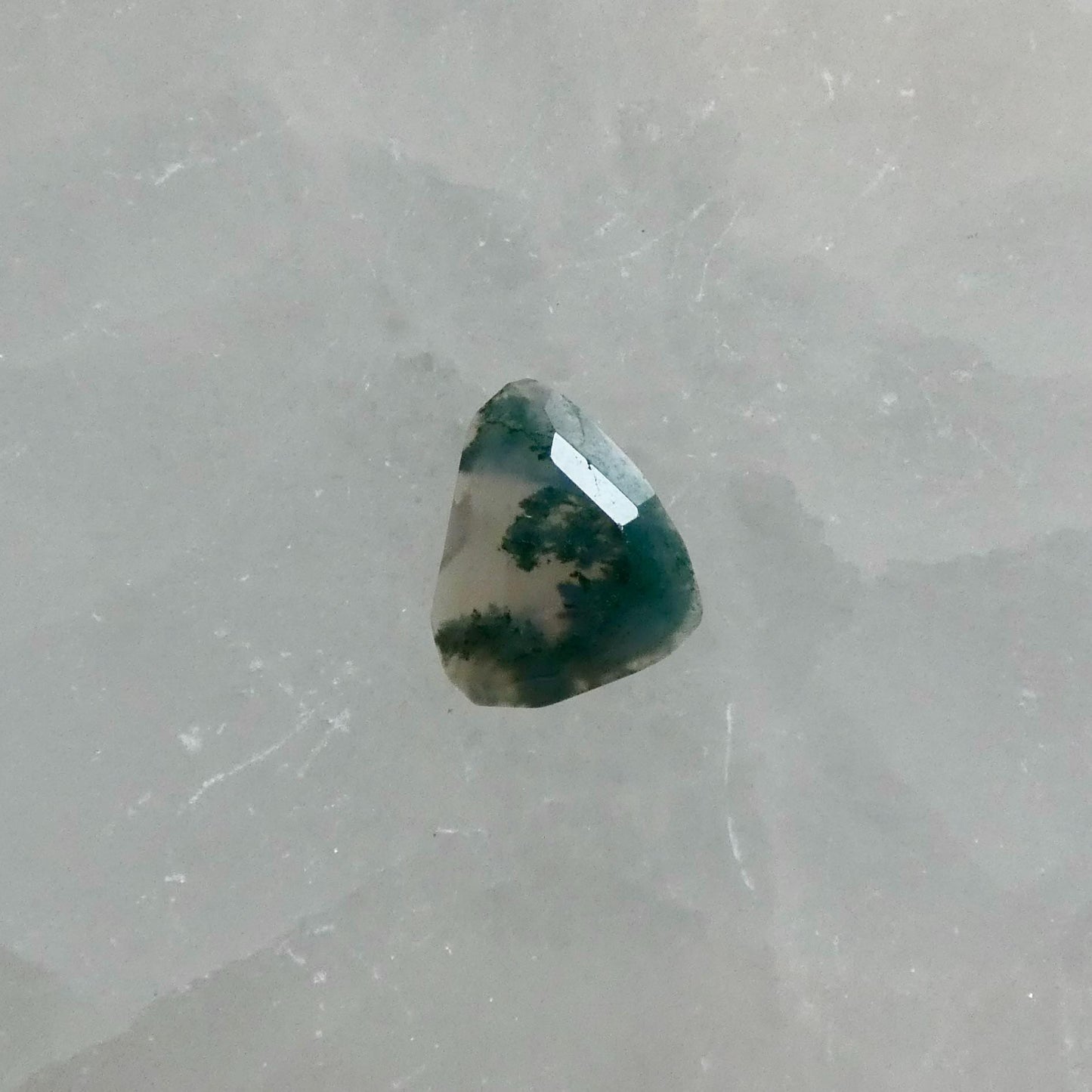 Custom Green Moss Agate Boho Ring - Choose Your Stone - Sterling Silver