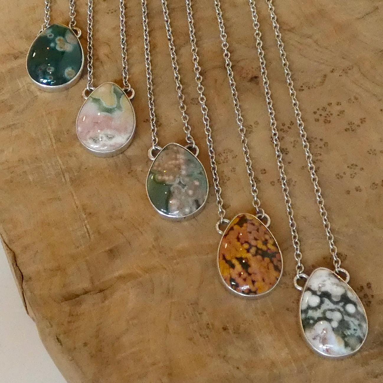 Ocean Jasper Pendant includes chain, Choose Your OOAK Necklace