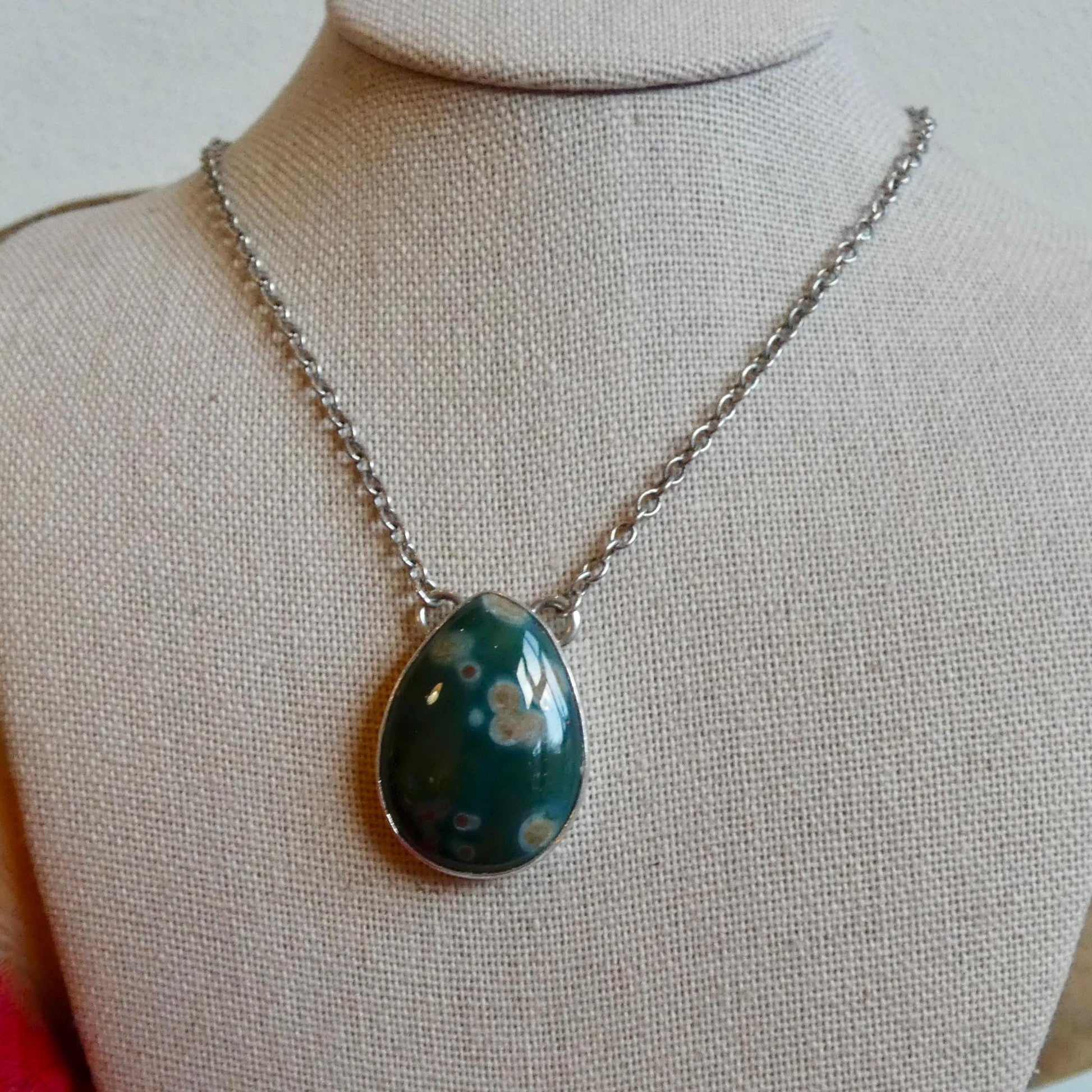 Ocean Jasper Pendant includes chain, Choose Your OOAK Necklace