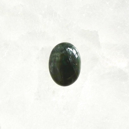 Seraphinite Sterling Silver Ring - Handmade Boho Statement Jewelry