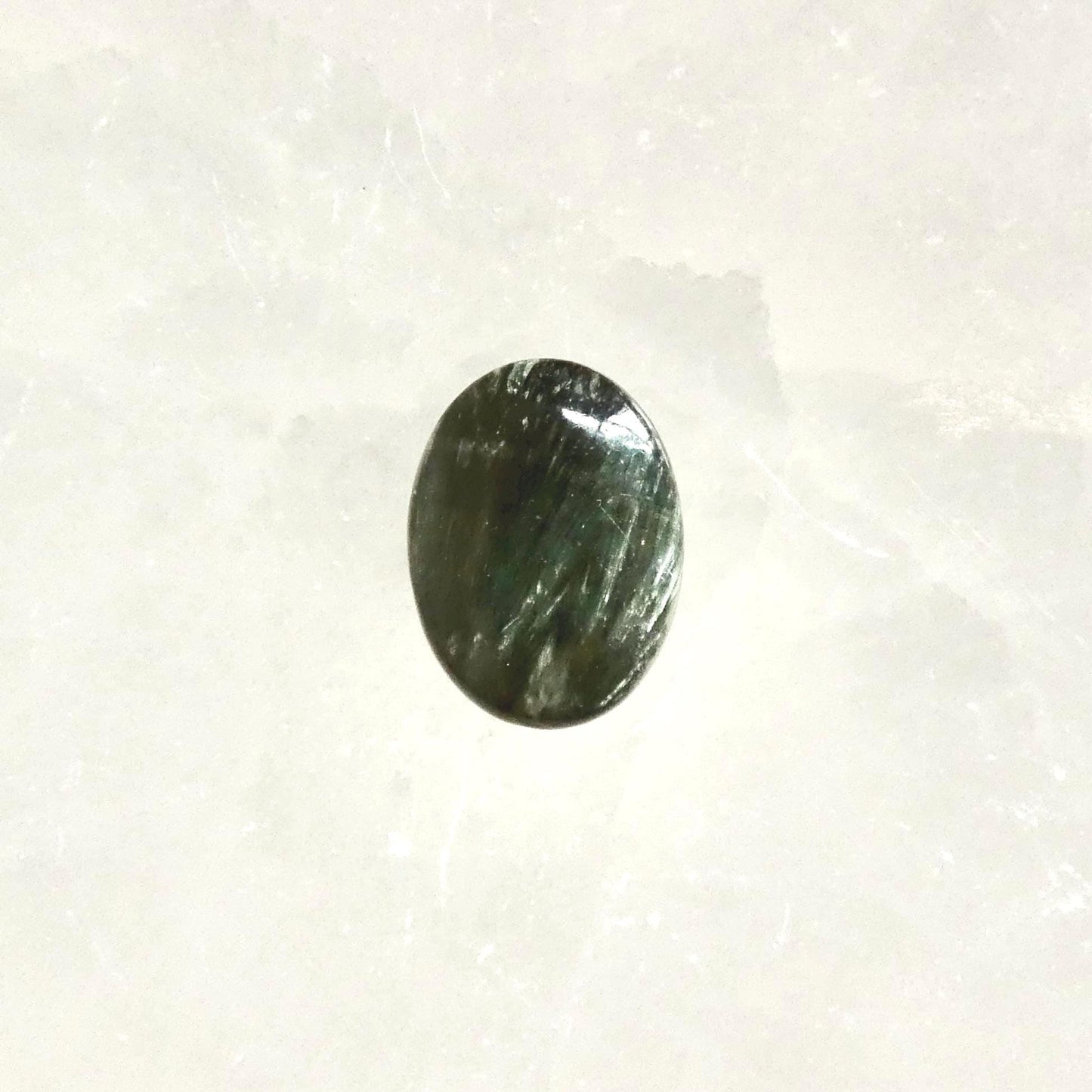 Seraphinite Sterling Silver Ring - Handmade Boho Statement Jewelry
