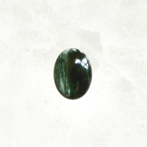 Seraphinite Sterling Silver Ring - Handmade Boho Statement Jewelry