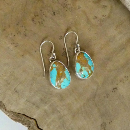 Royston Turquoise Earrings - .925 Sterling Silver