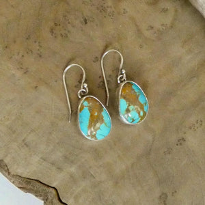 Royston Turquoise Earrings - .925 Sterling Silver