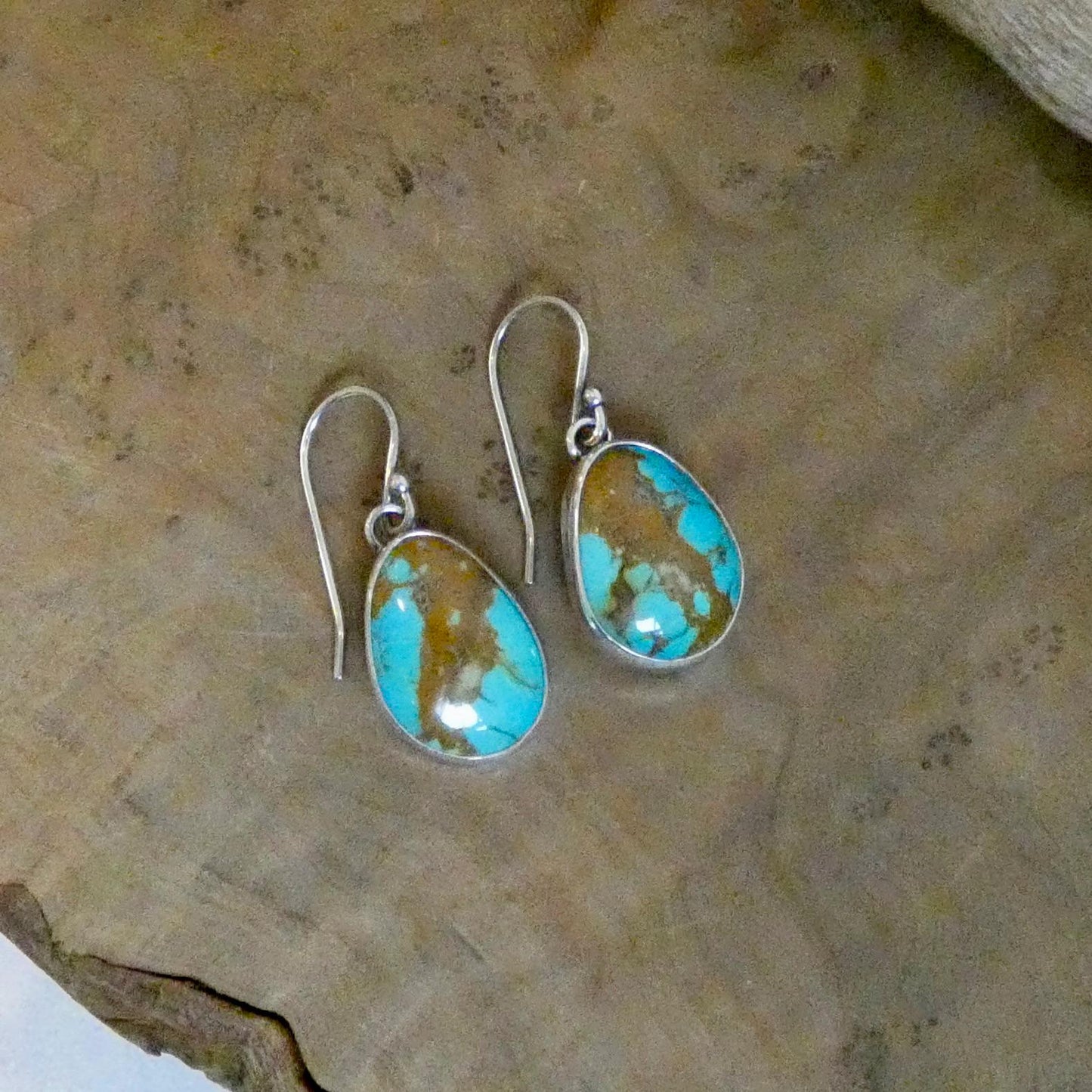 Royston Turquoise Earrings - .925 Sterling Silver