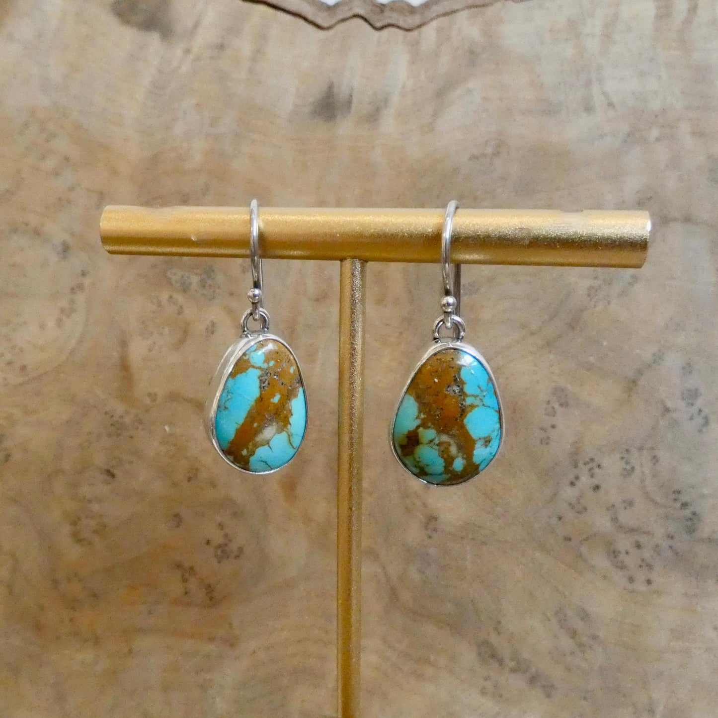 Royston Turquoise Earrings - .925 Sterling Silver