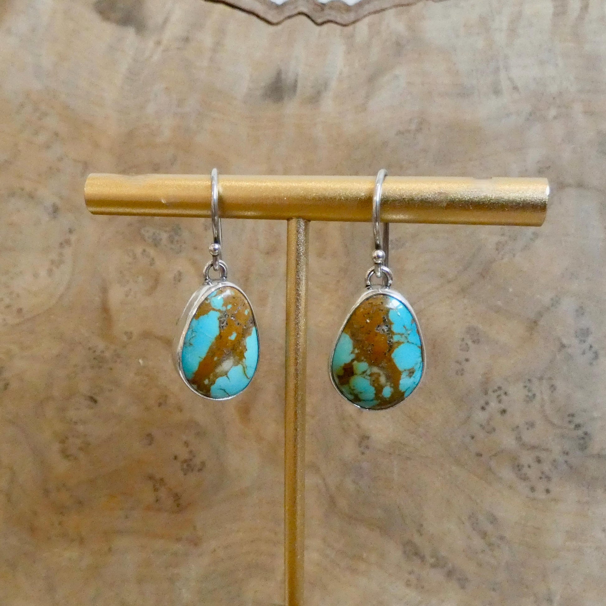 Royston Turquoise Earrings - .925 Sterling Silver