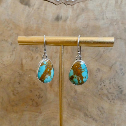 Royston Turquoise Earrings - .925 Sterling Silver