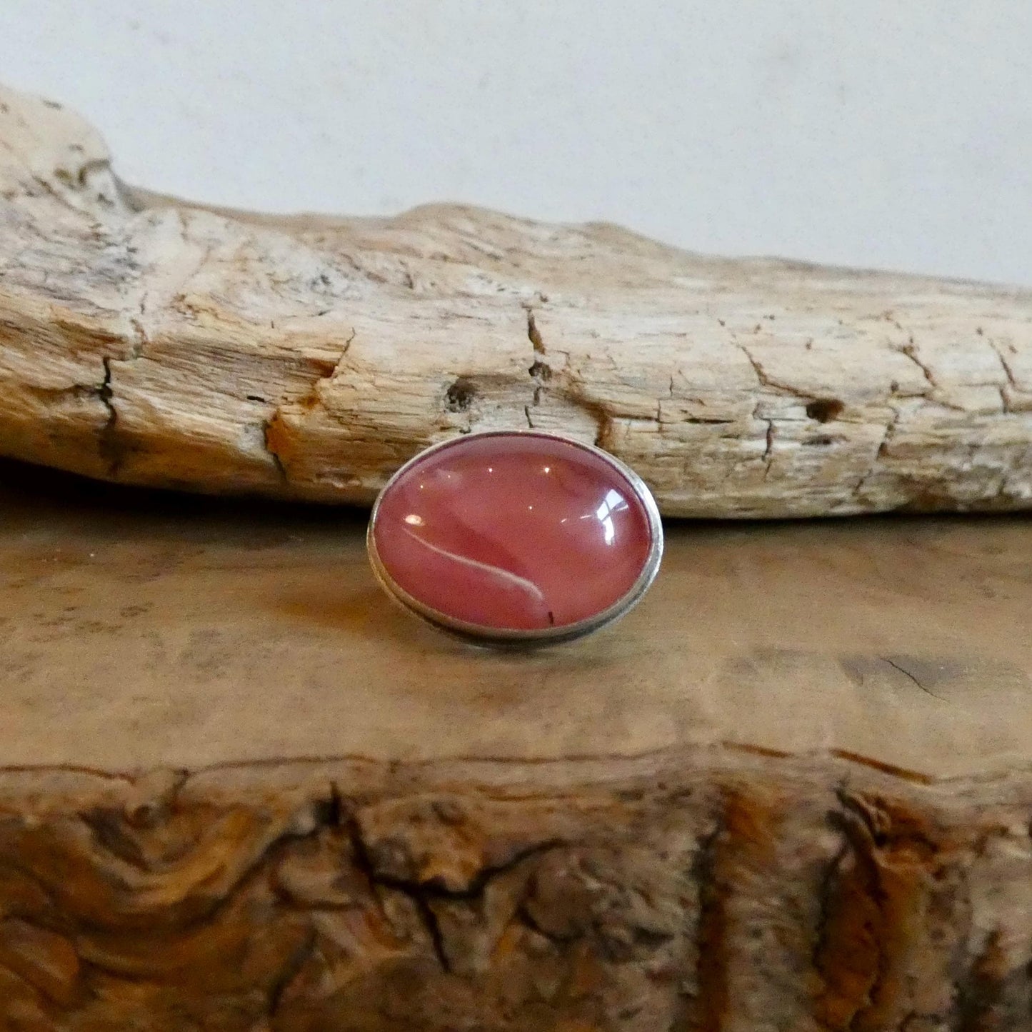 Rhodochrosite Ring - Sterling Silver - Choose Your Finished Ring