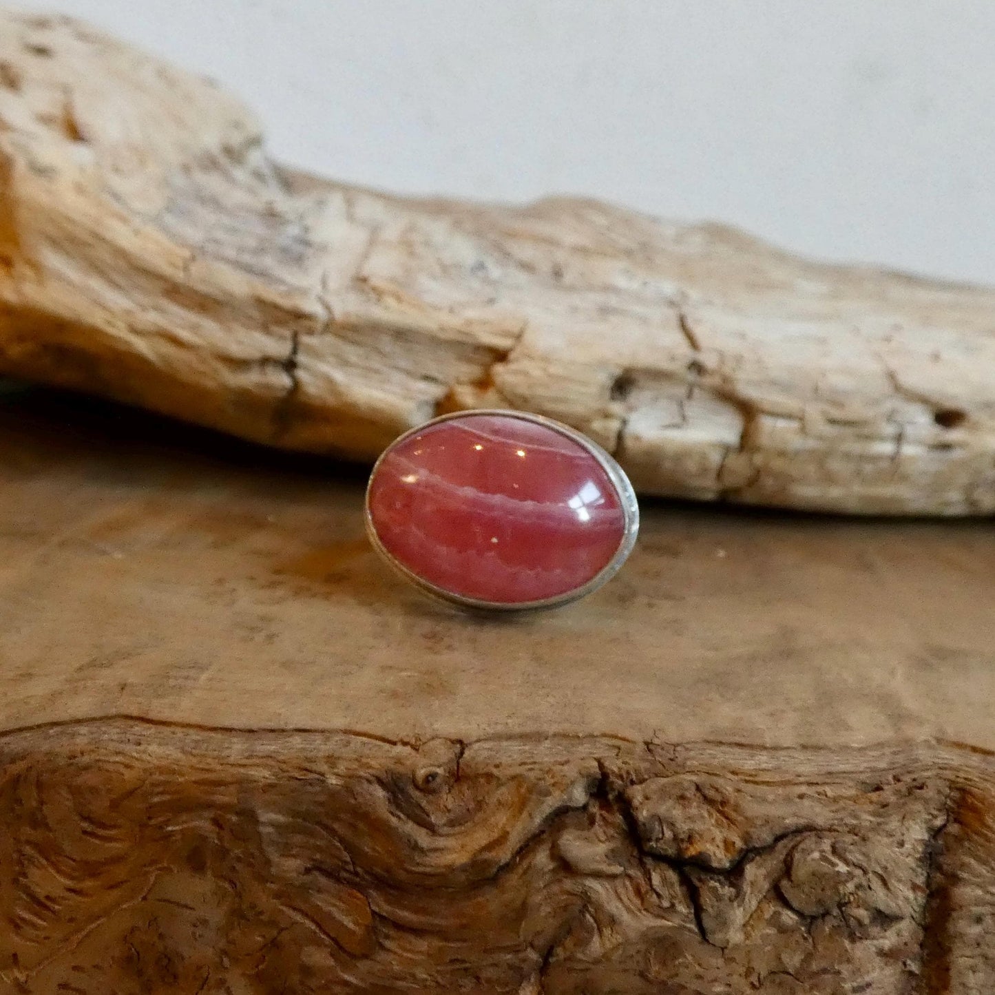 Rhodochrosite Ring - Sterling Silver - Choose Your Finished Ring