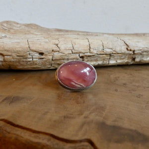 Rhodochrosite Ring - Sterling Silver - Choose Your Finished Ring