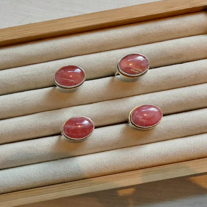 Rhodochrosite Ring - Sterling Silver - Choose Your Finished Ring