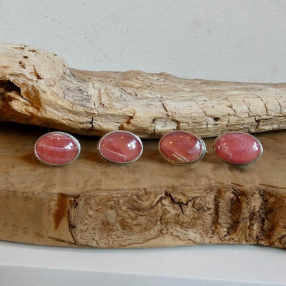 Rhodochrosite Ring - Sterling Silver - Choose Your Finished Ring