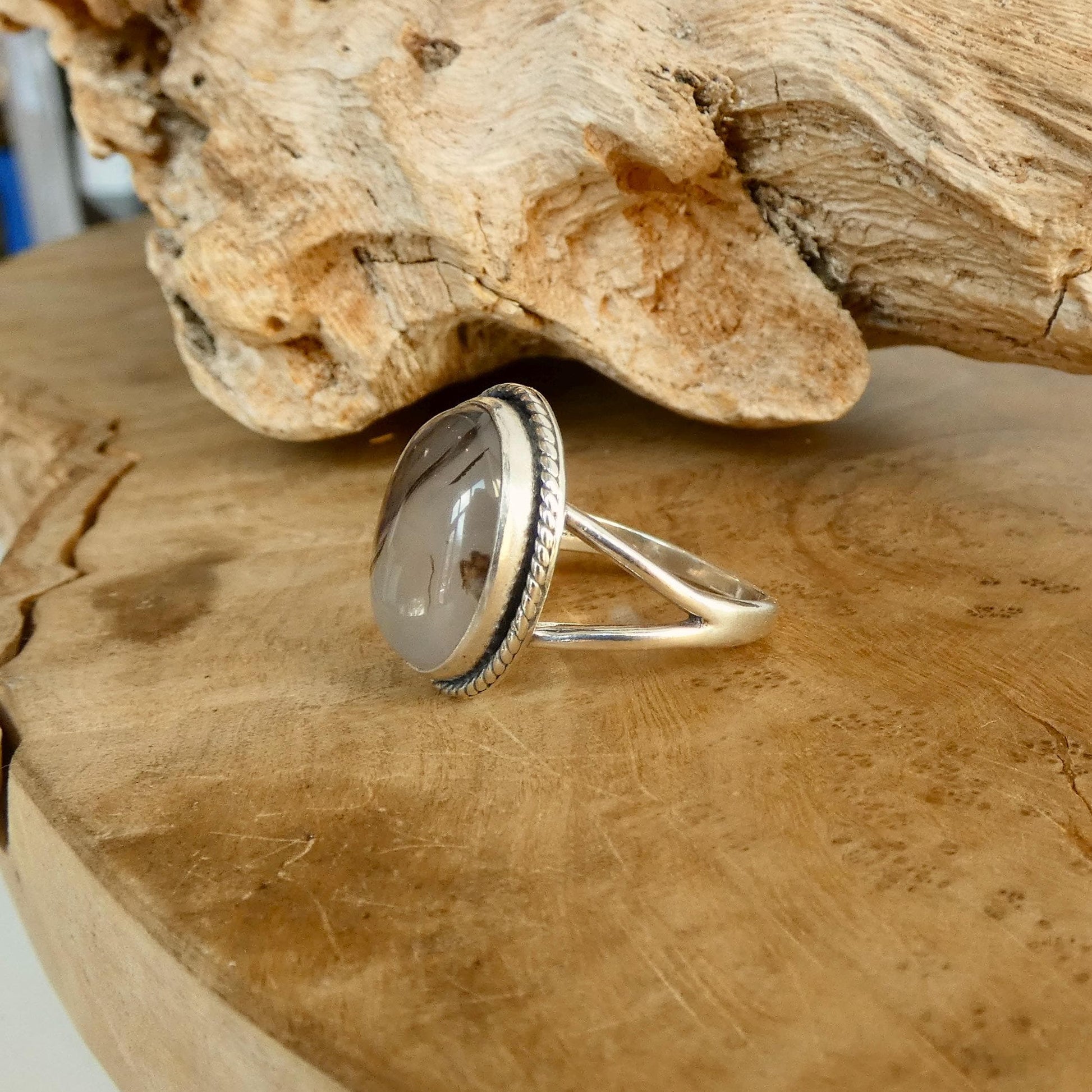 Custom Montana Agate Boho Ring - .925 Sterling Silver - Choose Your Stone