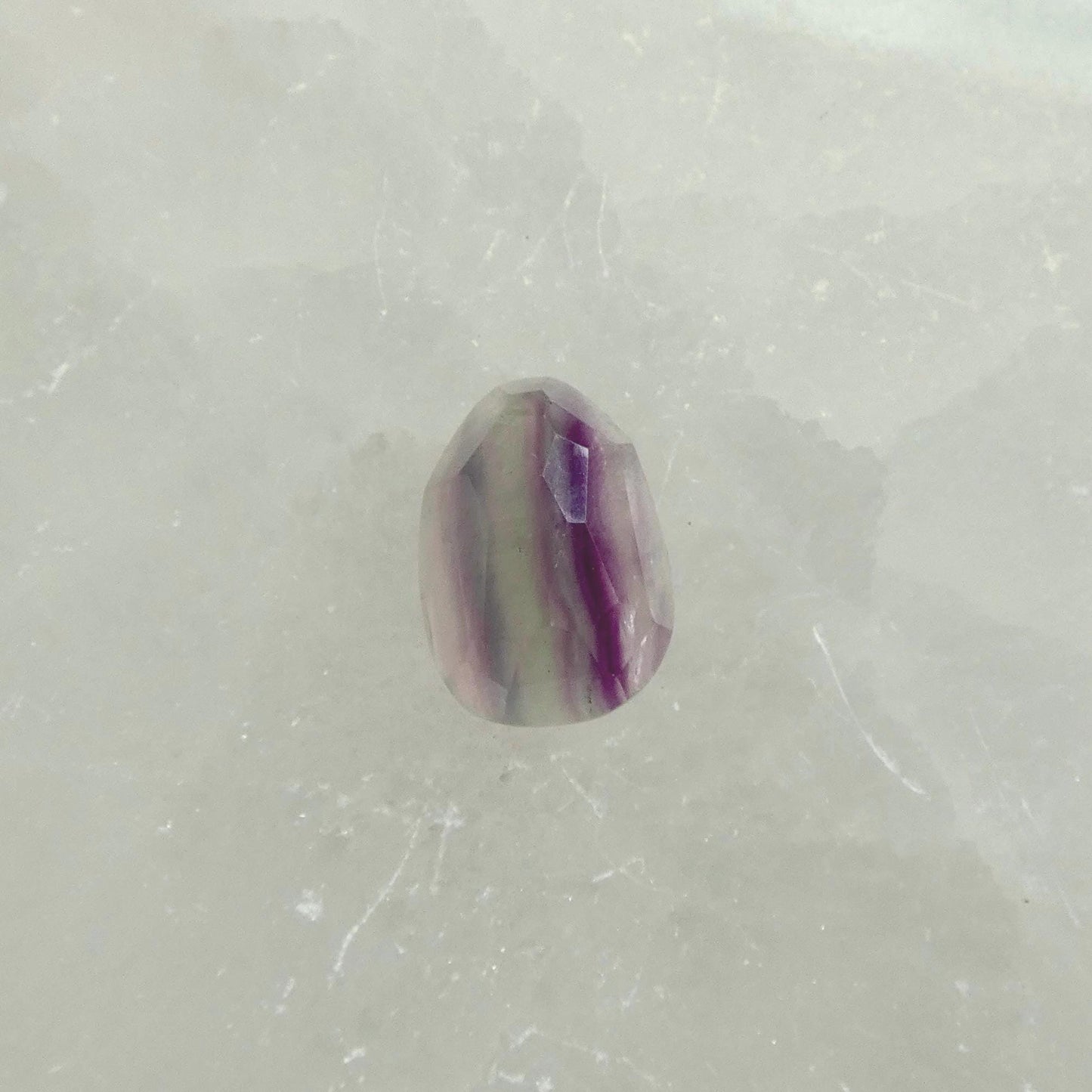Rainbow Fluorite Boho Ring - .925 Sterling Silver - Chunky Multi-color Fluorite