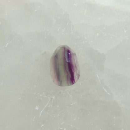 Rainbow Fluorite Boho Ring - .925 Sterling Silver - Chunky Multi-color Fluorite