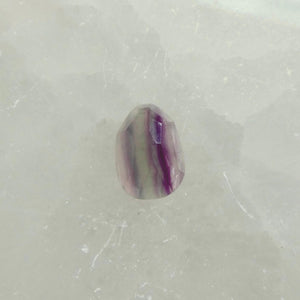 Rainbow Fluorite Boho Ring - .925 Sterling Silver - Chunky Multi-color Fluorite