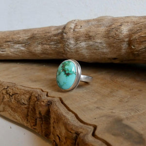 Sonoran Gold Turquoise Ring - Size 6 or 6.5 Choose your Ring - Sterling Silver