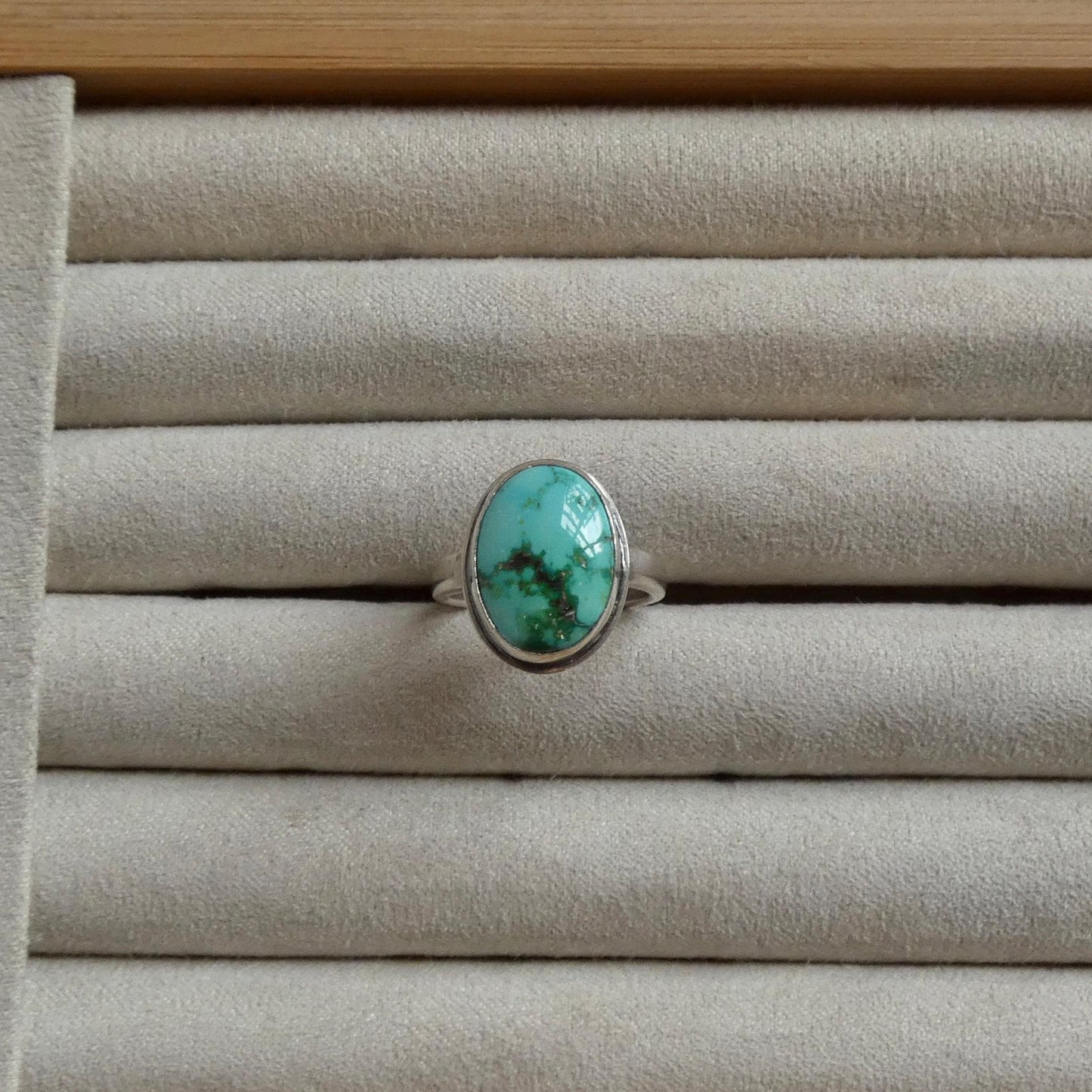 Sonoran Gold Turquoise Ring - Size 6 or 6.5 Choose your Ring - Sterling Silver