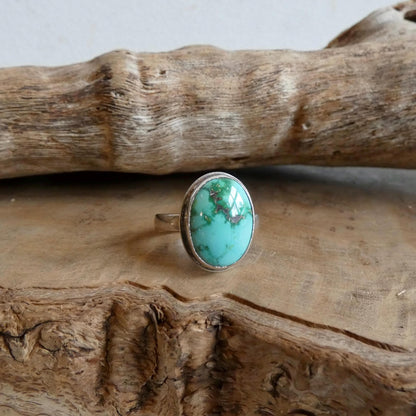 Sonoran Gold Turquoise Ring - Size 6 or 6.5 Choose your Ring - Sterling Silver