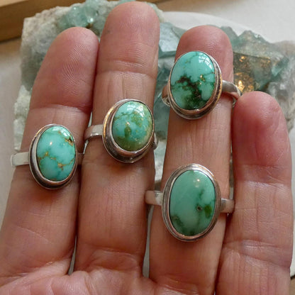 Sonoran Gold Turquoise Ring - Choose your Ring - Sterling Silver