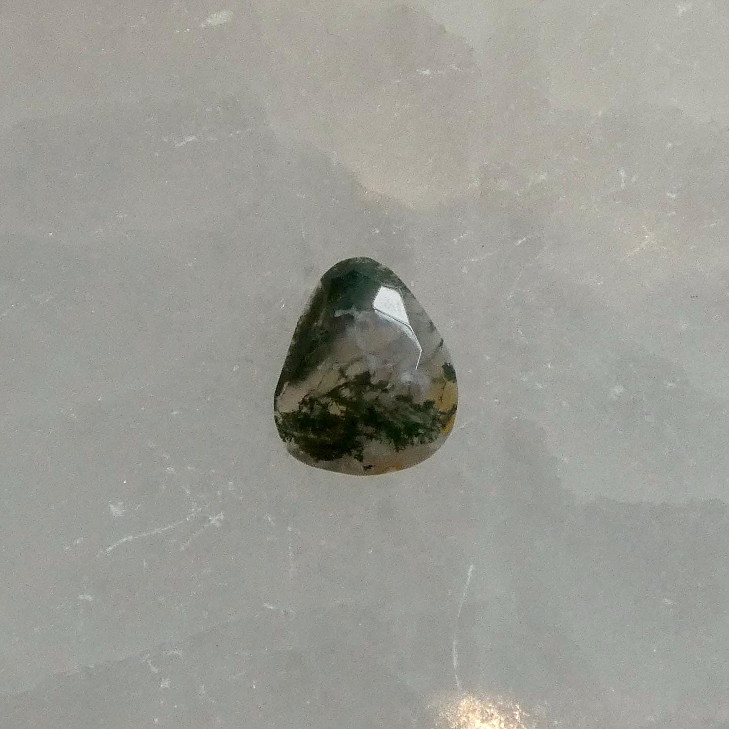 Custom Green Moss Agate Boho Ring - Choose Your Stone - Sterling Silver