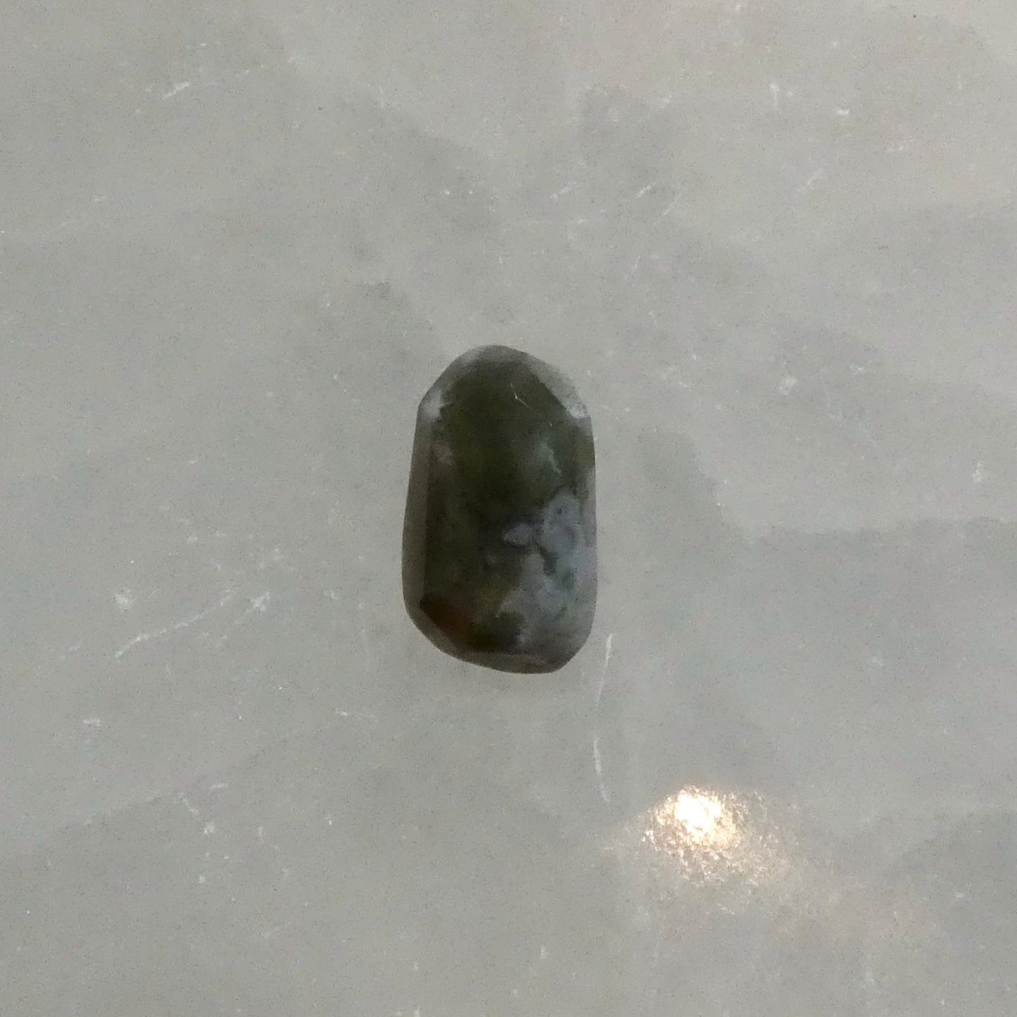 Custom Green Moss Agate Boho Ring - Choose Your Stone - Sterling Silver